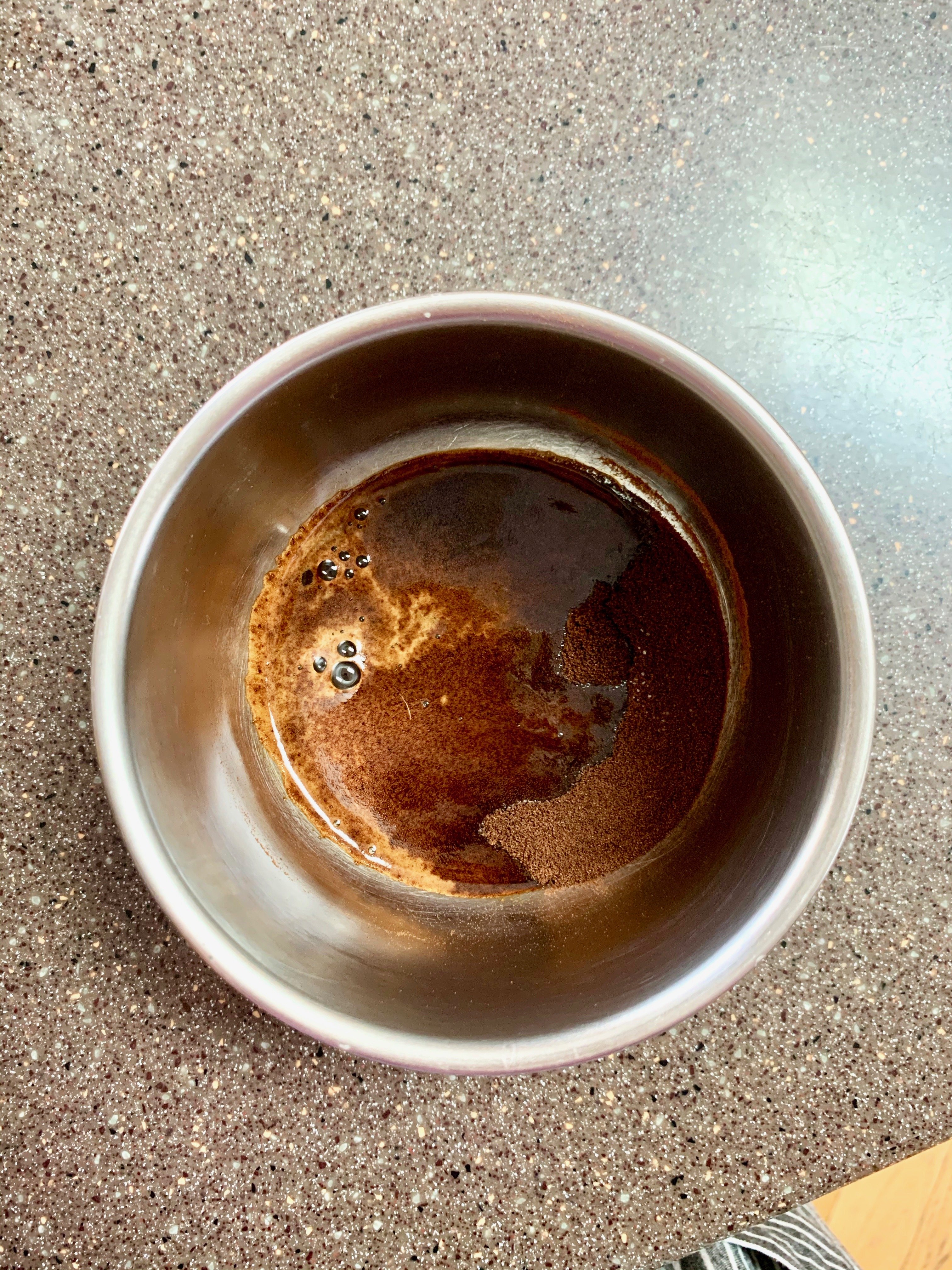 whipped coffee before mixing