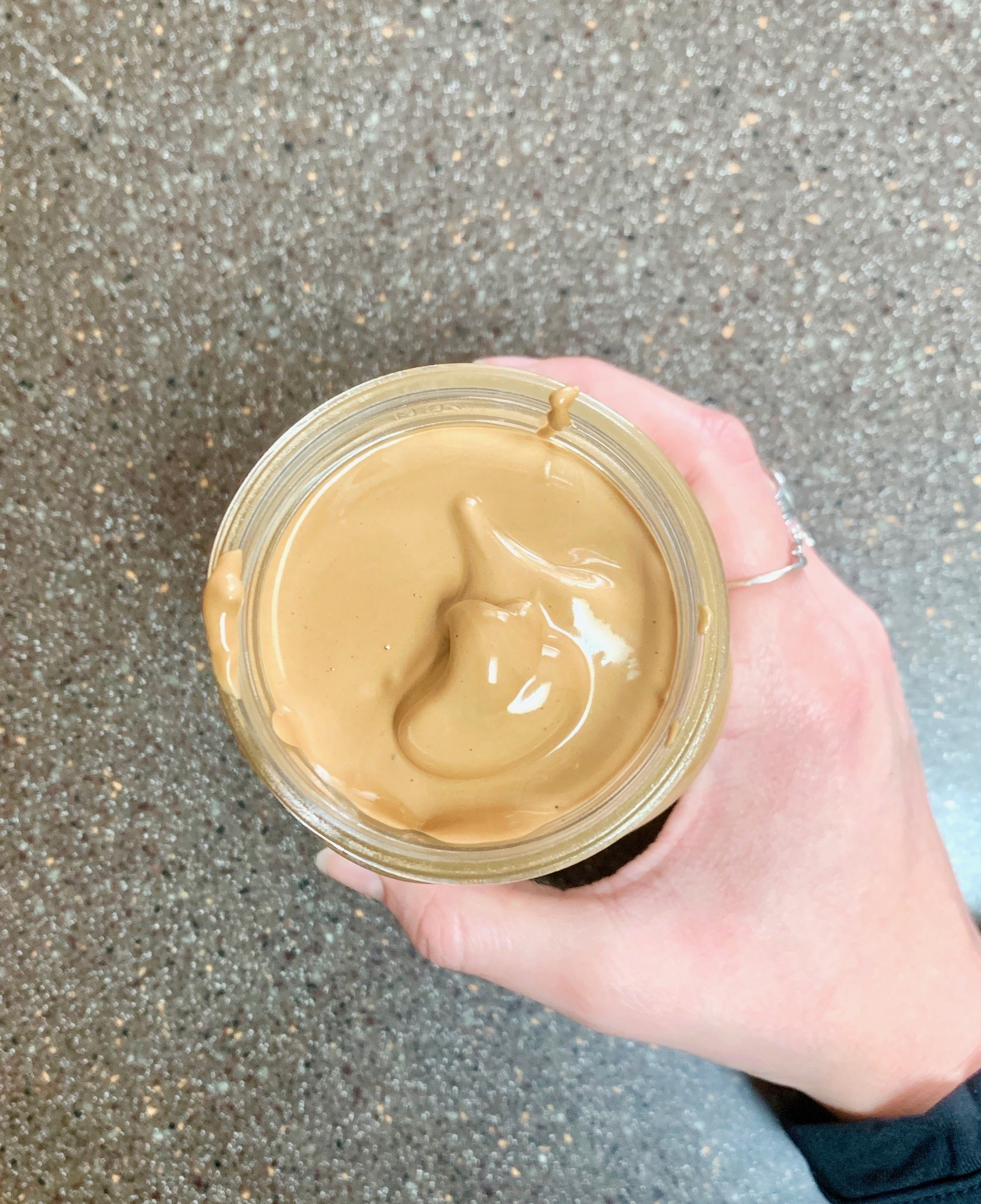 whipped coffee in mason jar