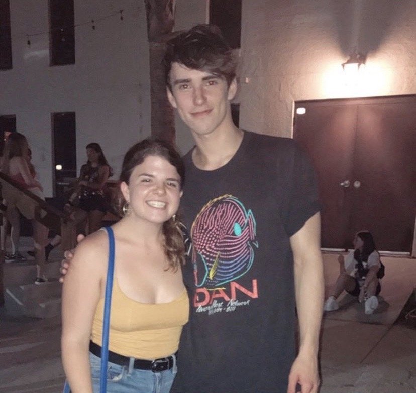 me and the bassist of Hippo Campus, Zach Sutton
