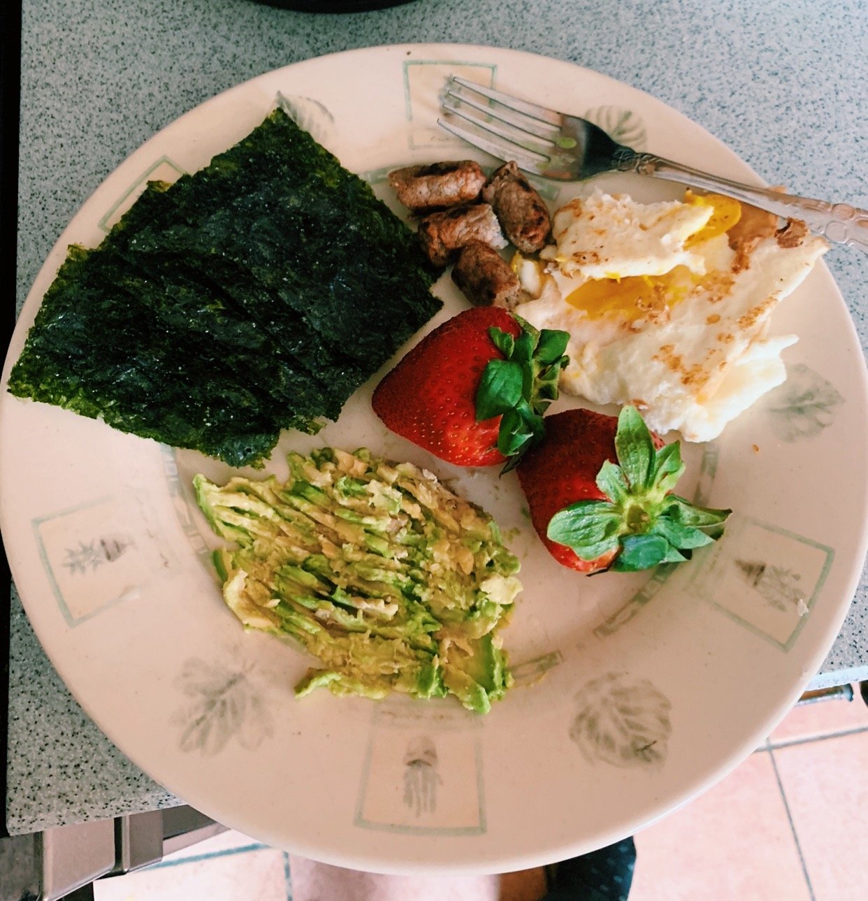 A plate of breakfast food for a Rutgers article.