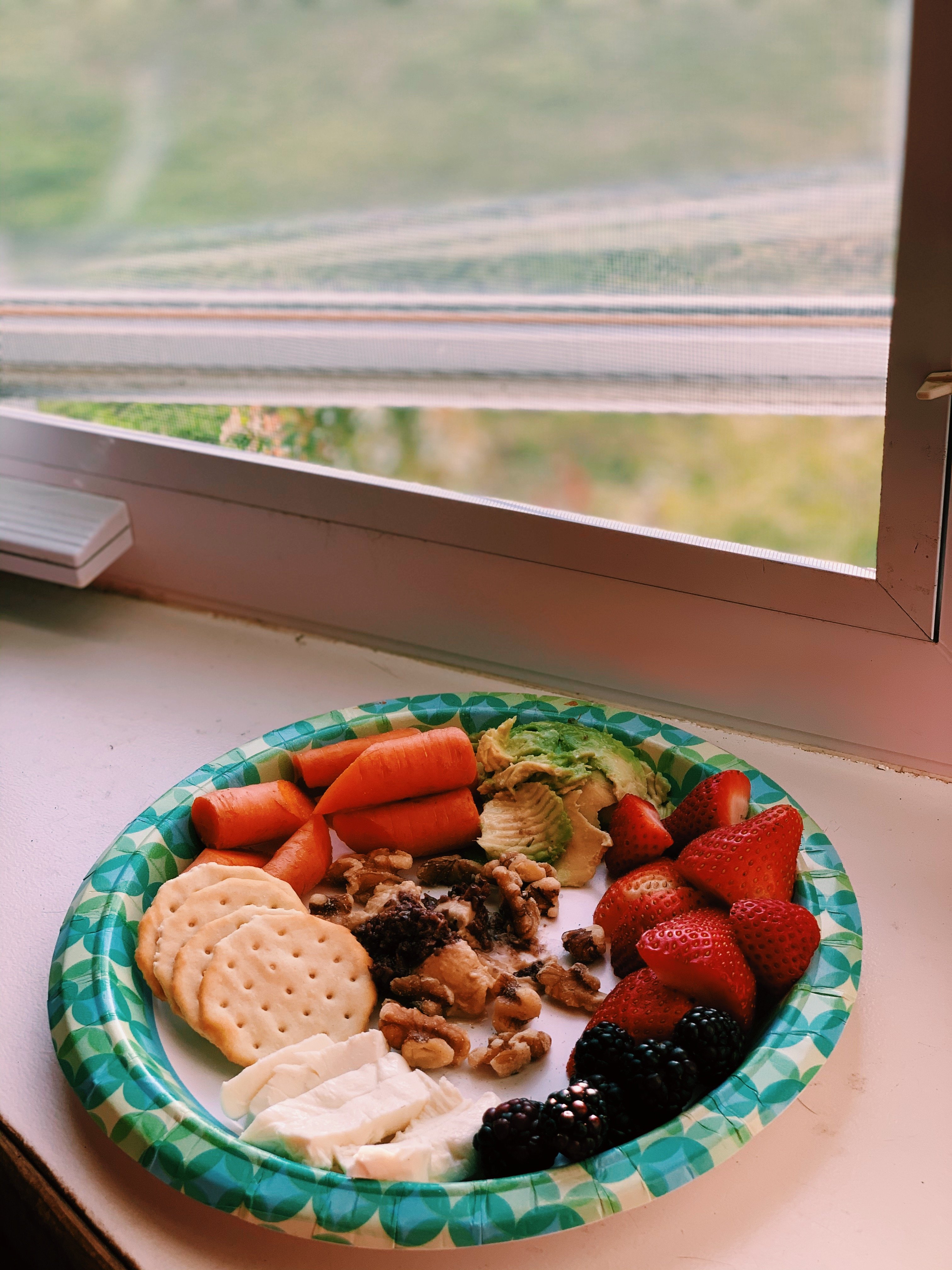 A plate of breakfast food for a Rutgers article.