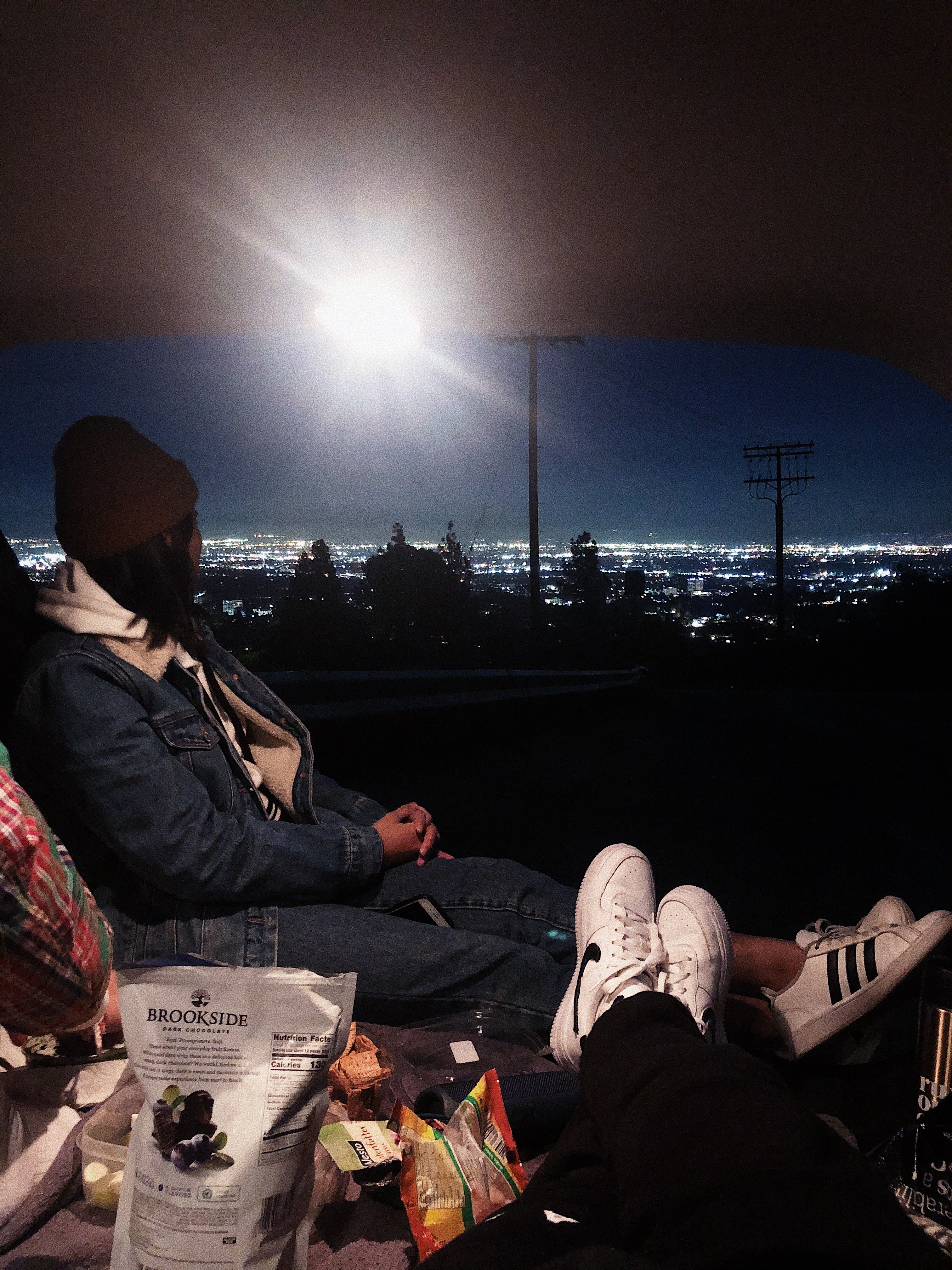 photo of my friend and the view