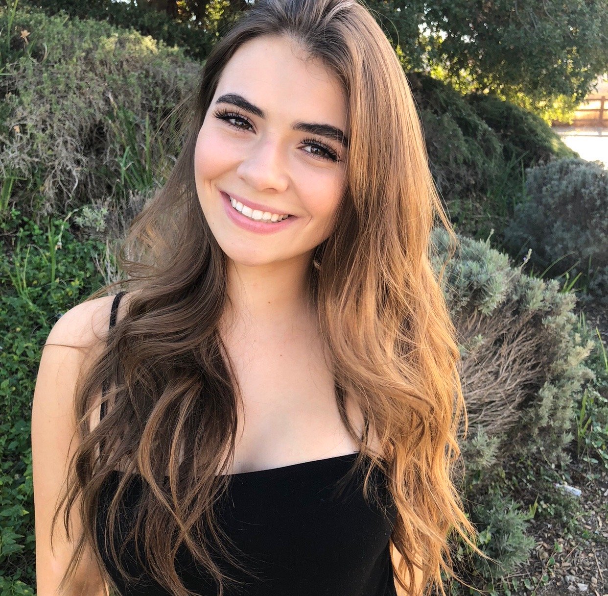 Katelyn smiling for the camera.