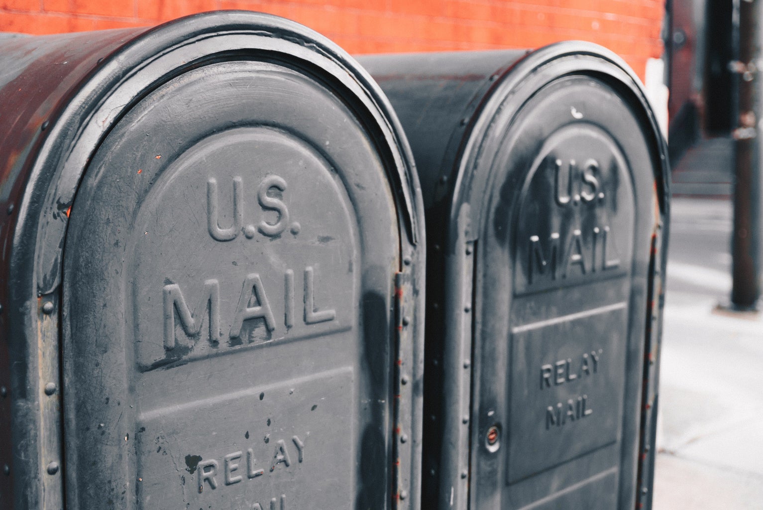 Two mailboxes