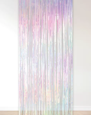 iridescent fringe curtains