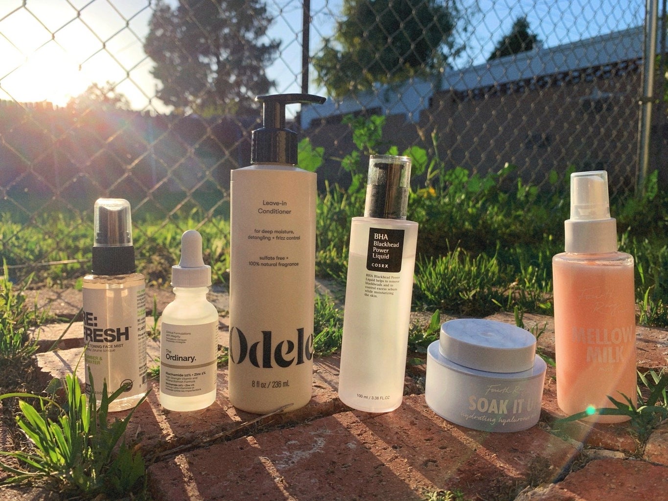 beauty products outside