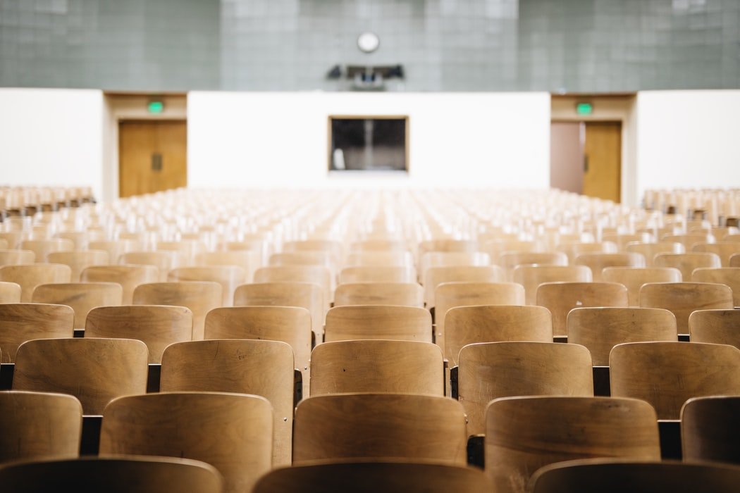 empty chairs in classroom