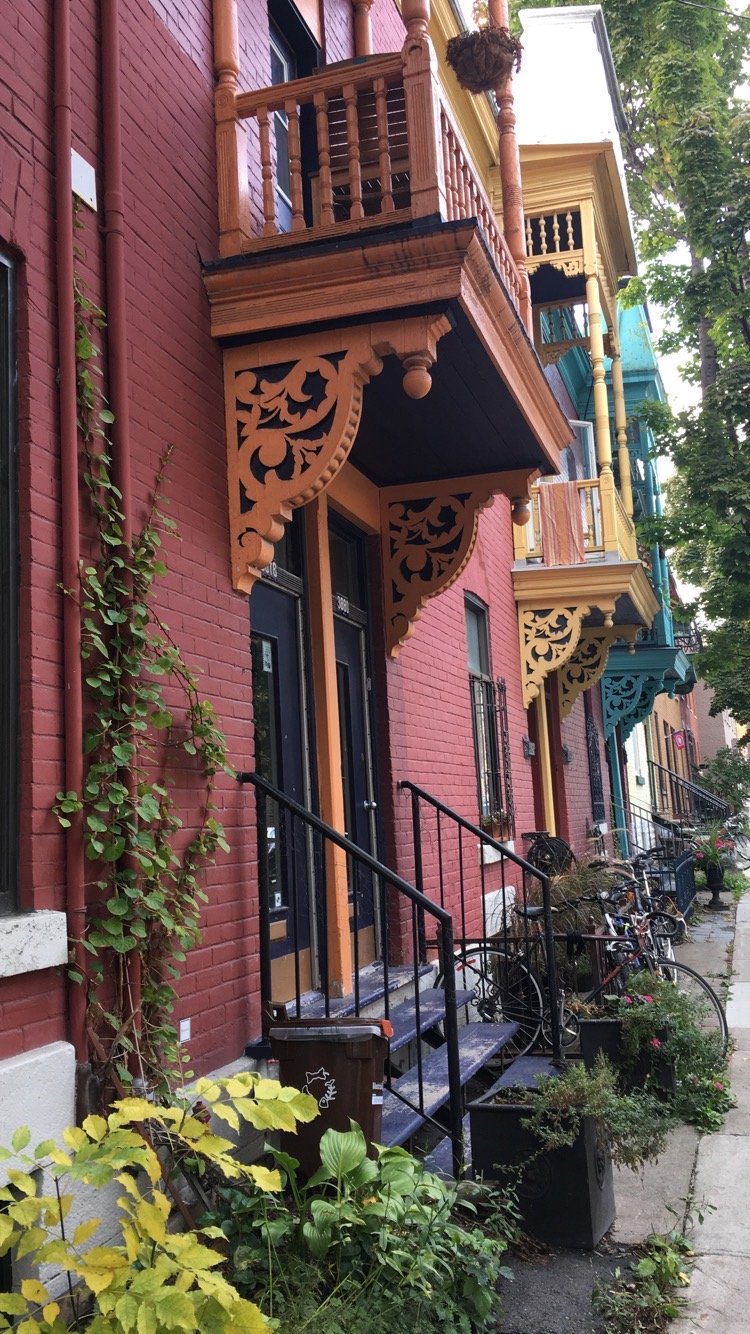 Montreal colorful houses
