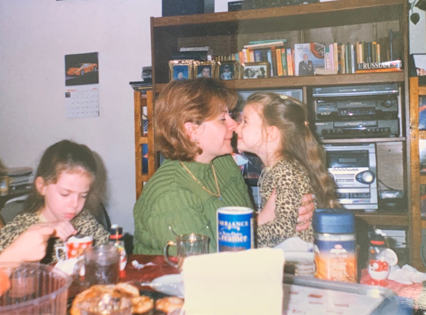 A picture of my mom and sister 16 years ago