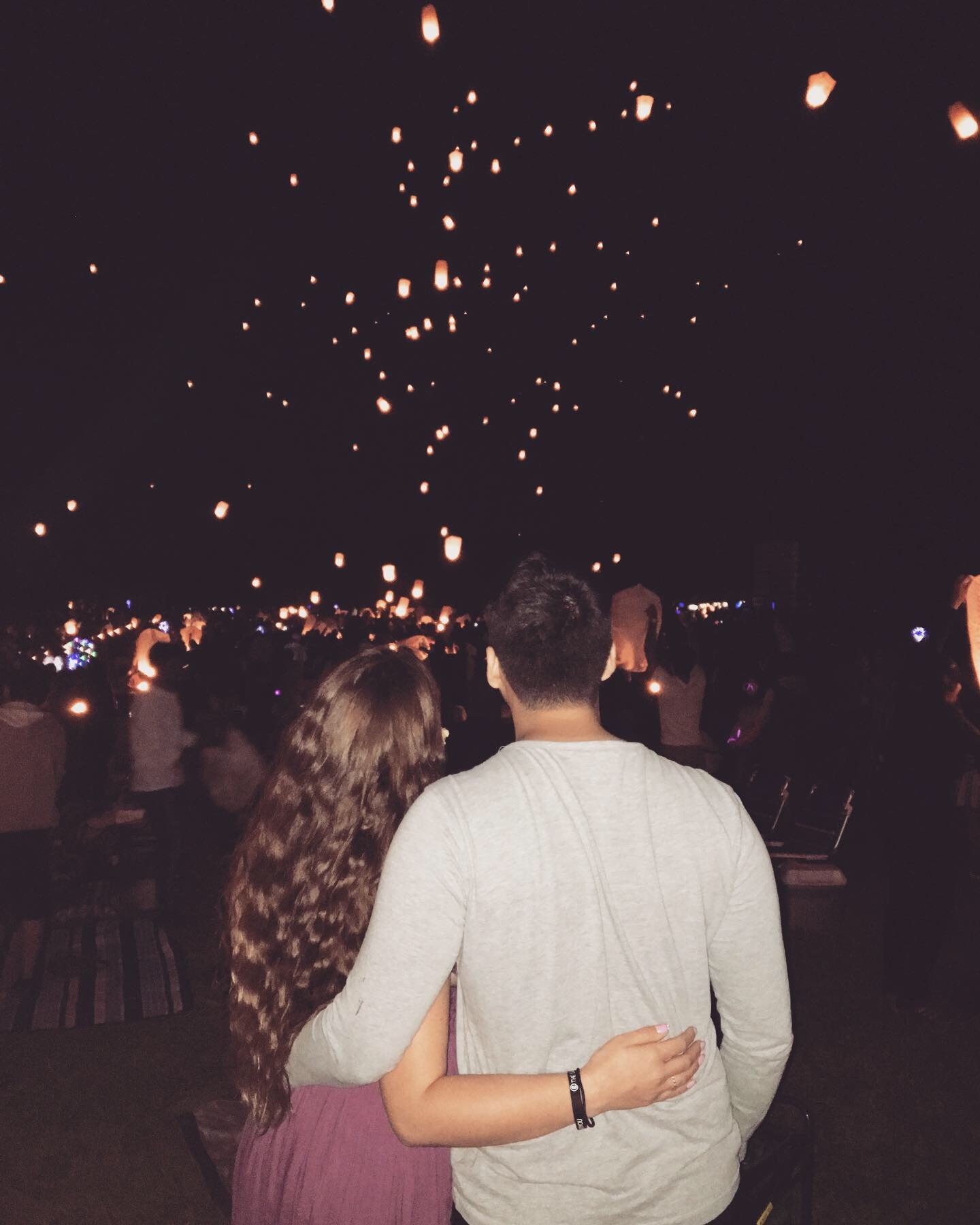 Couple at the Lights Fest