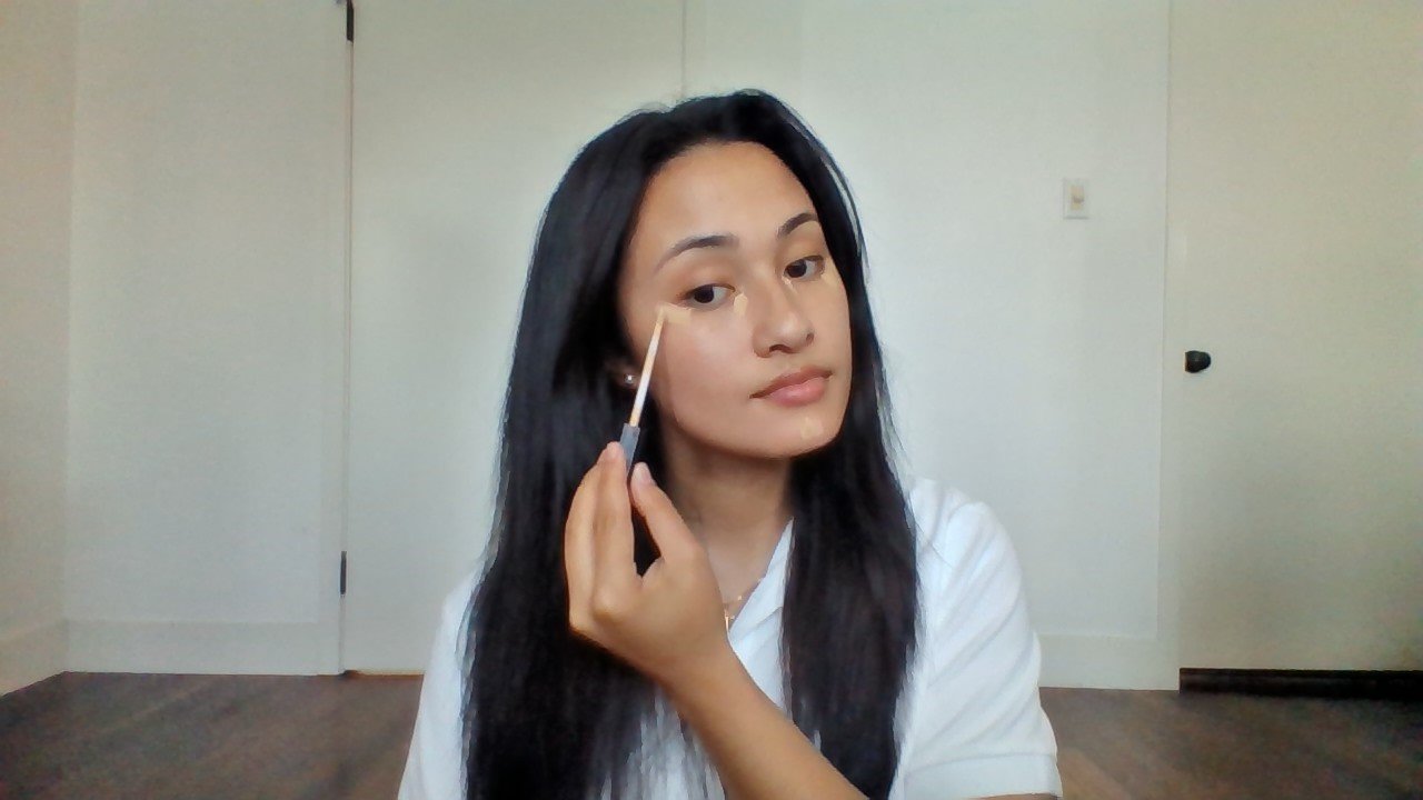 Photo of makeup routine