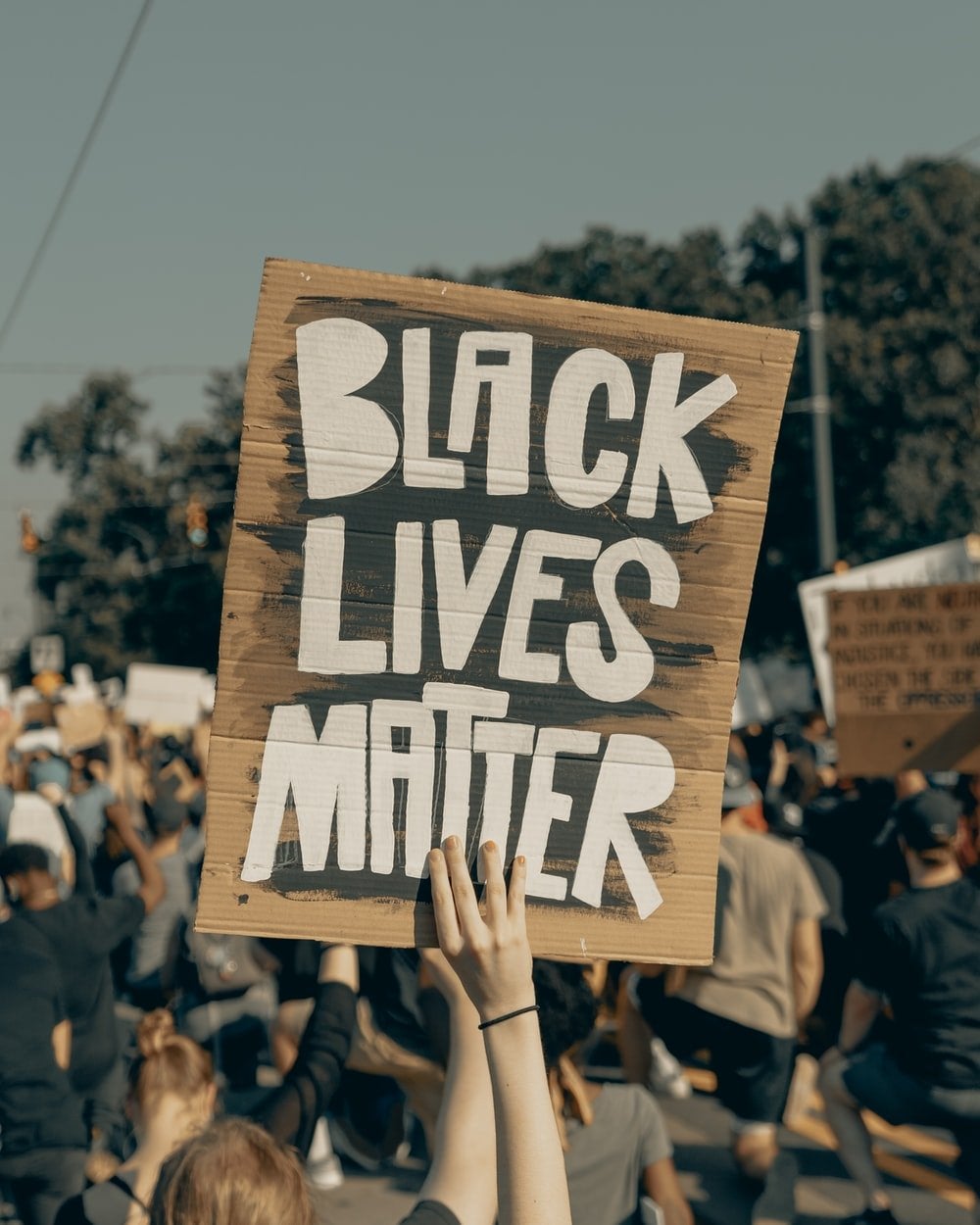 black lives matter sign