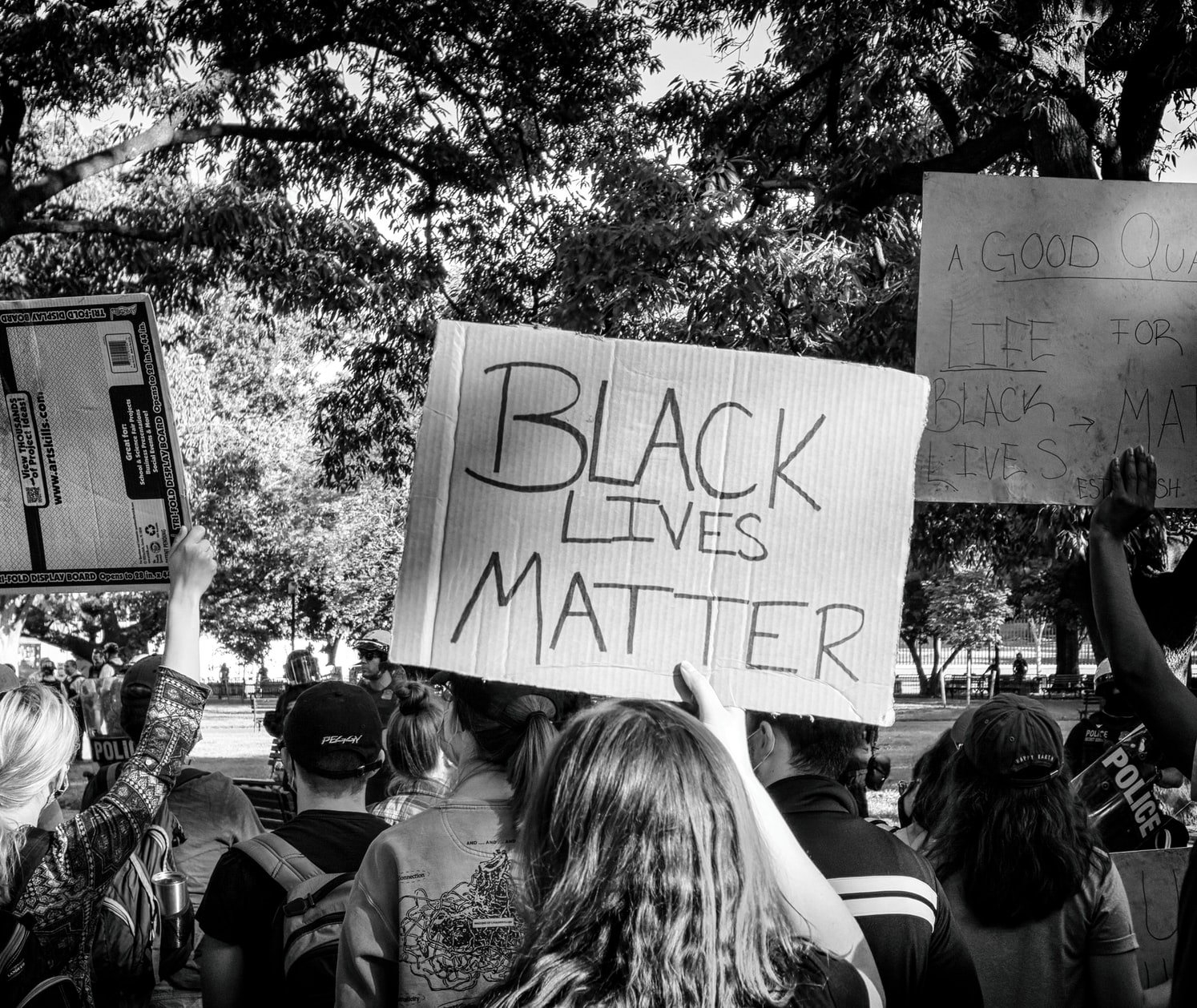 black lives matter protest signs