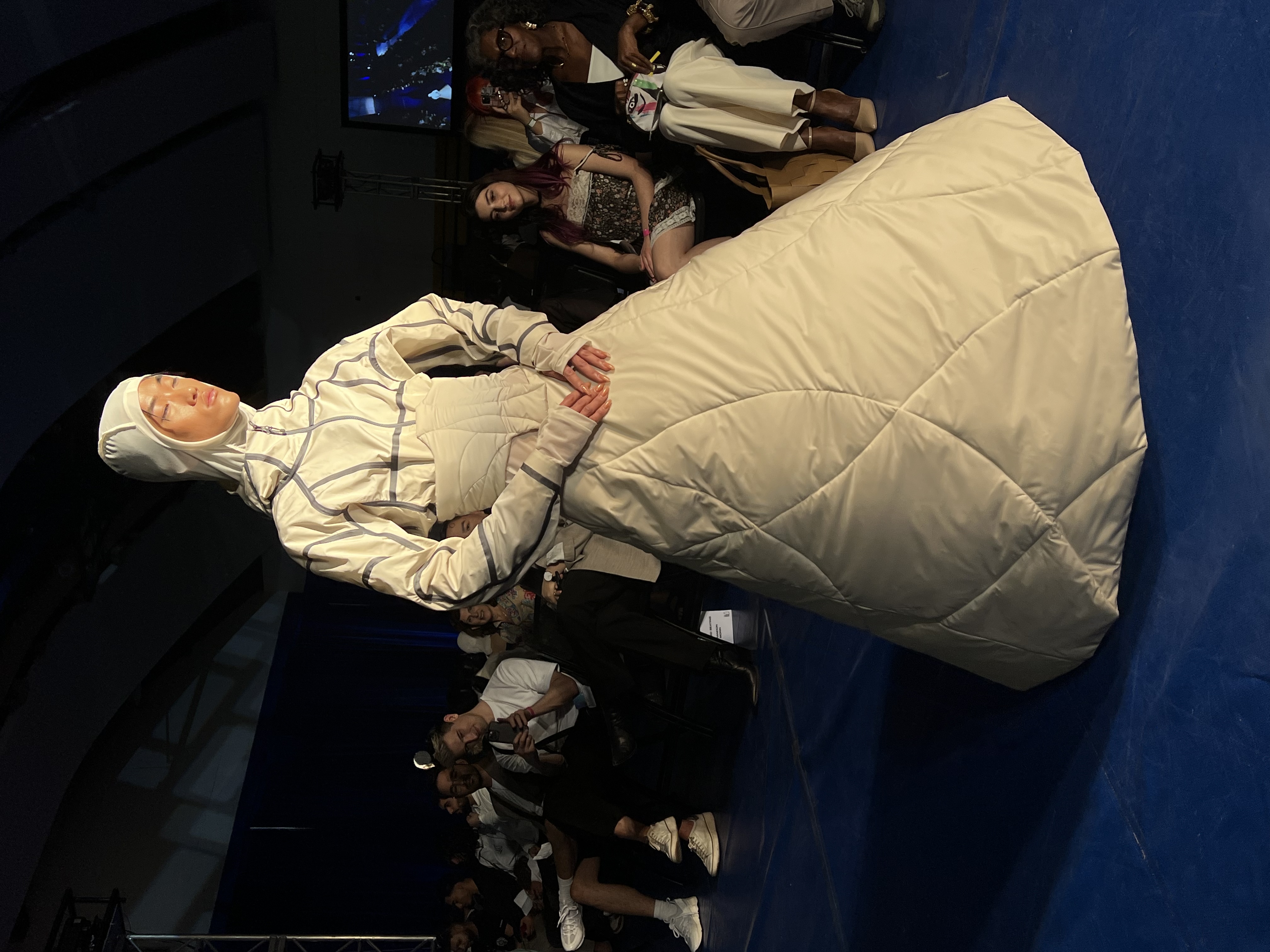 Model showcases Serena Li\'s designs on the Mass Exodus runway.