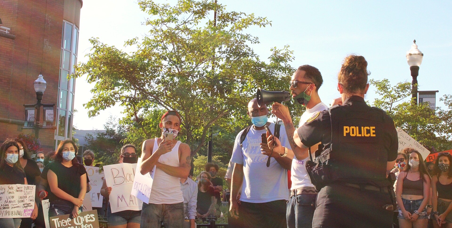 Black lives matter peaceful protest