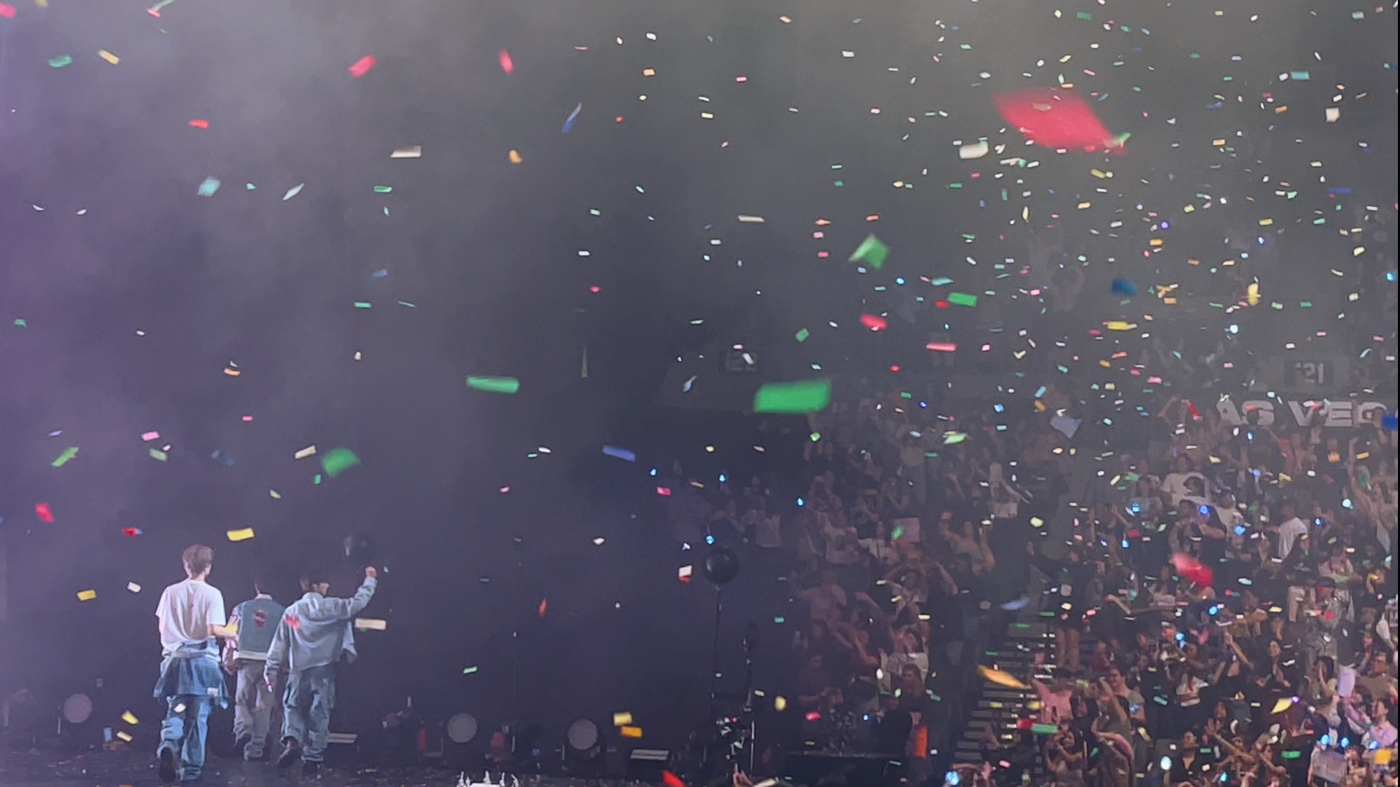 k-pop group on stage at festival I attended