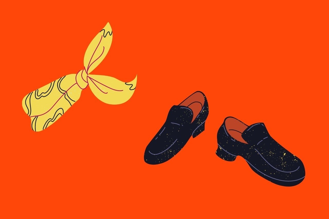 scarf and shoe accessories