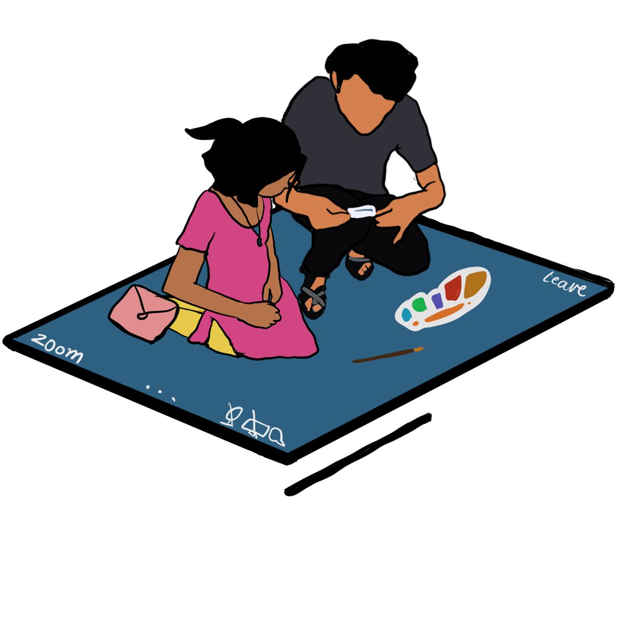 Online classes for underprivileged children