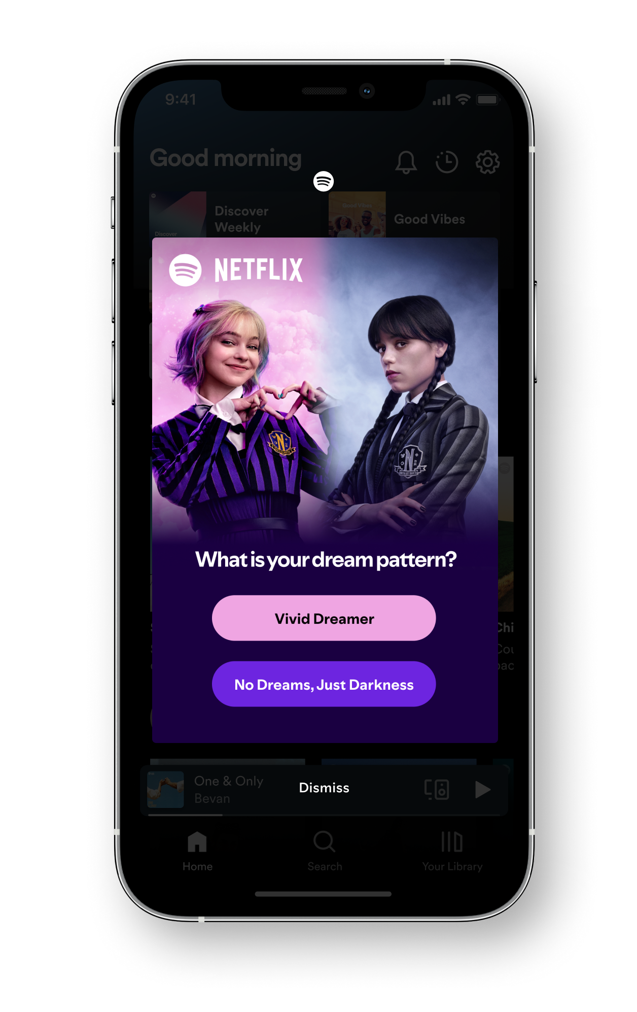 Spotify x Netflix Share Card