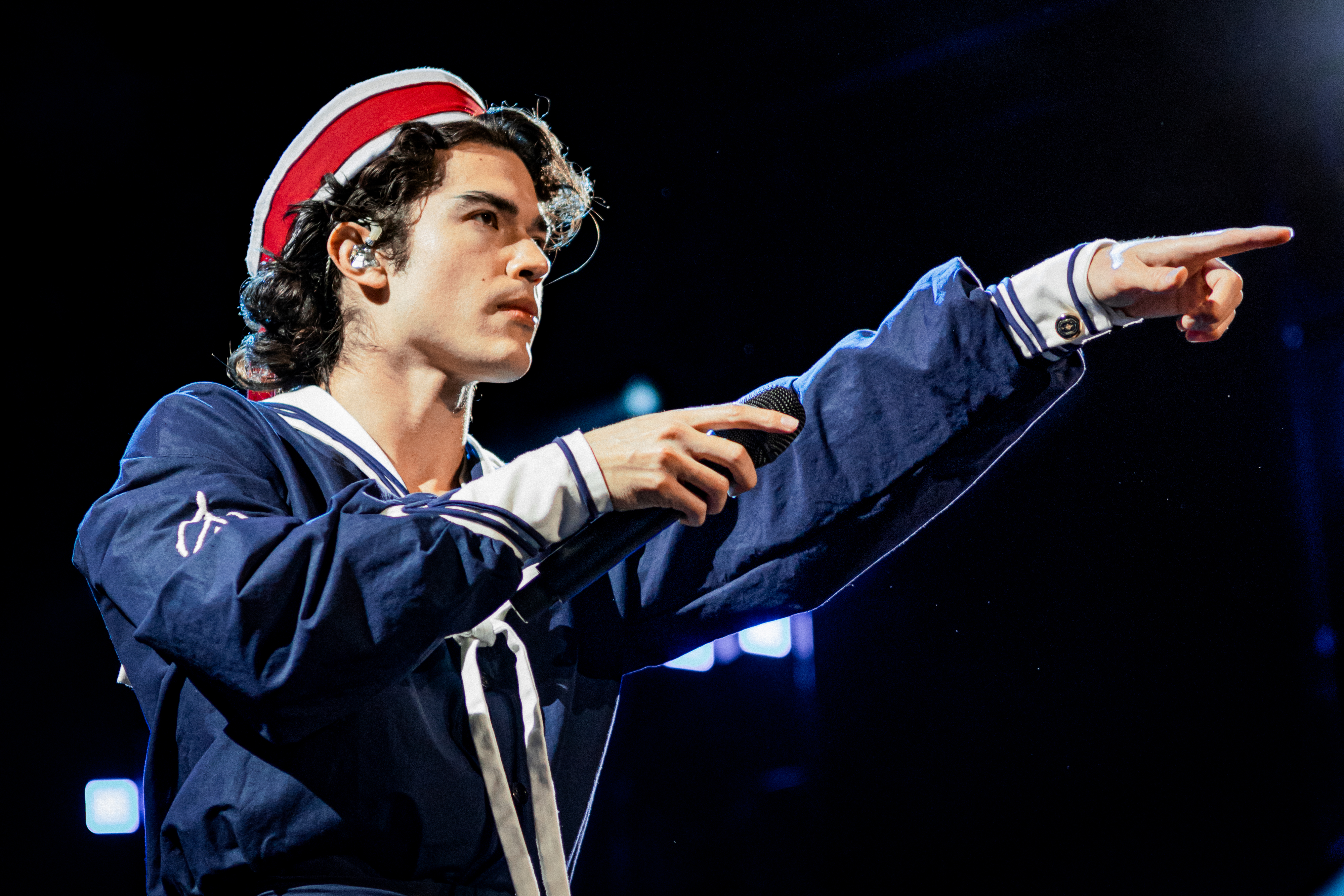 Conan Gray performing at his concert for The Wishbone Pajama Show Tour in Bridgeport, Connecticut in 2025