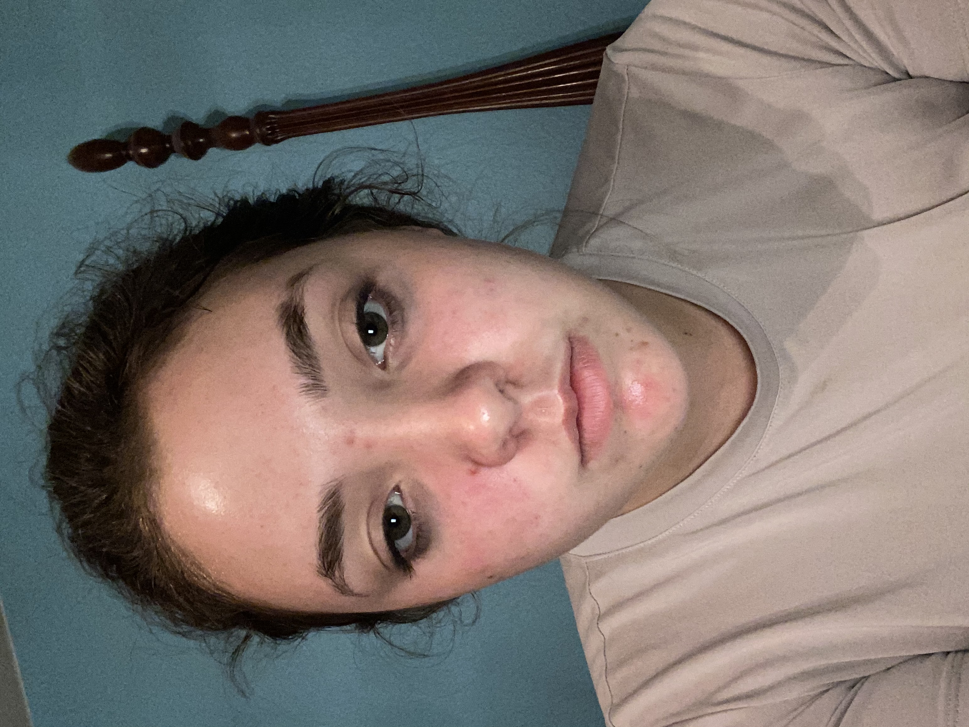 Face before skincare routine