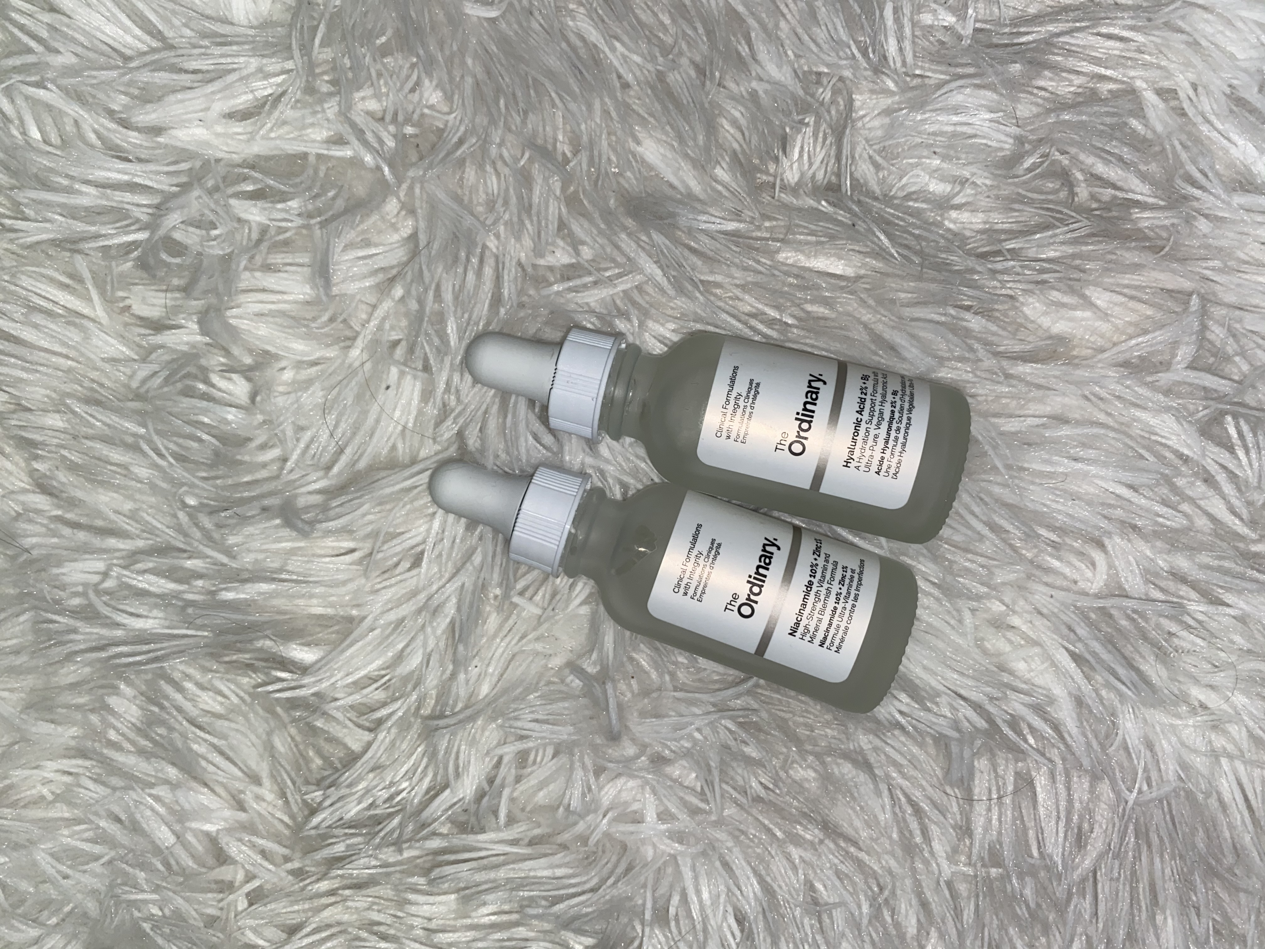 the ordinary serums, white background