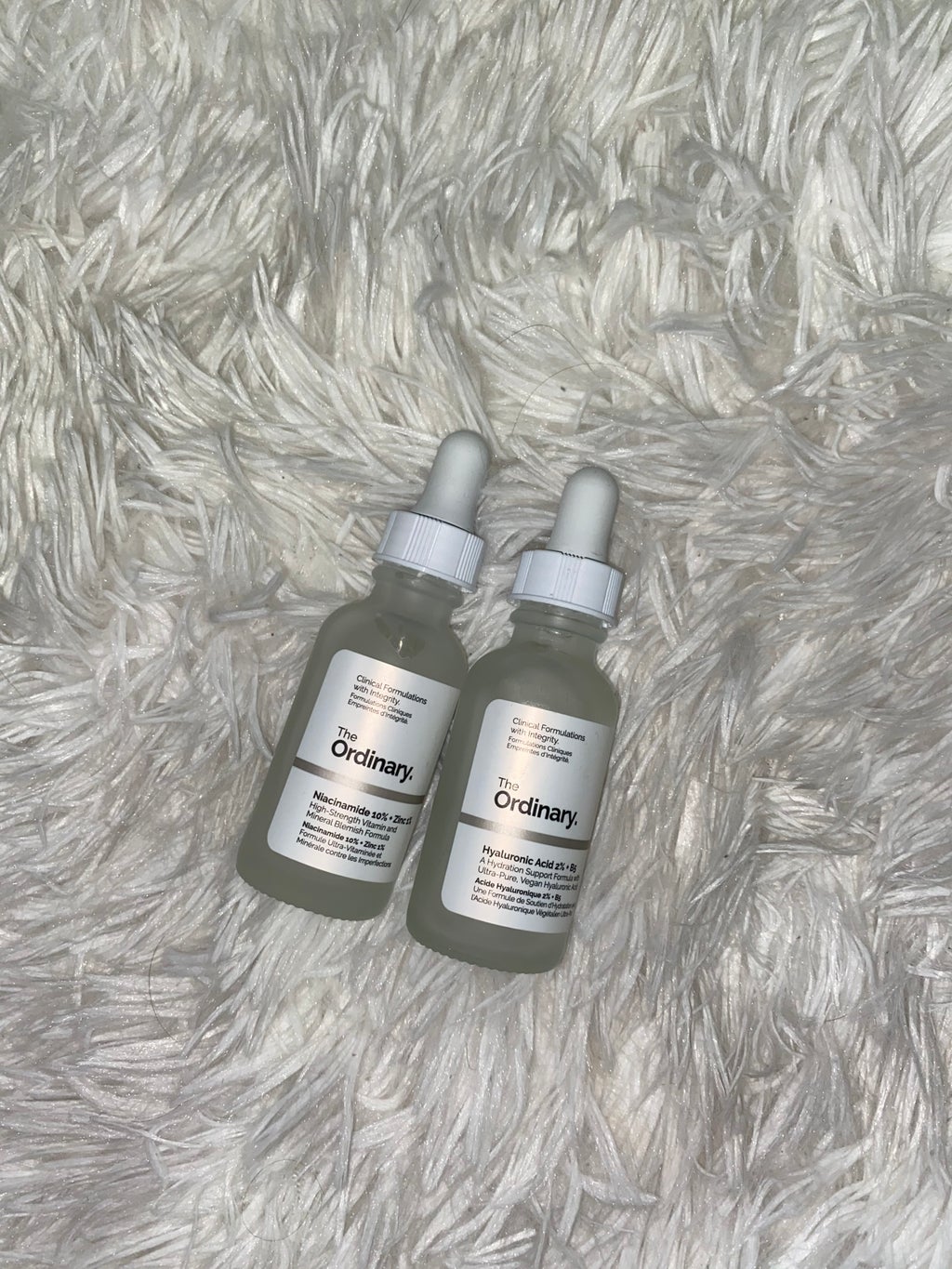 the ordinary serums, white background
