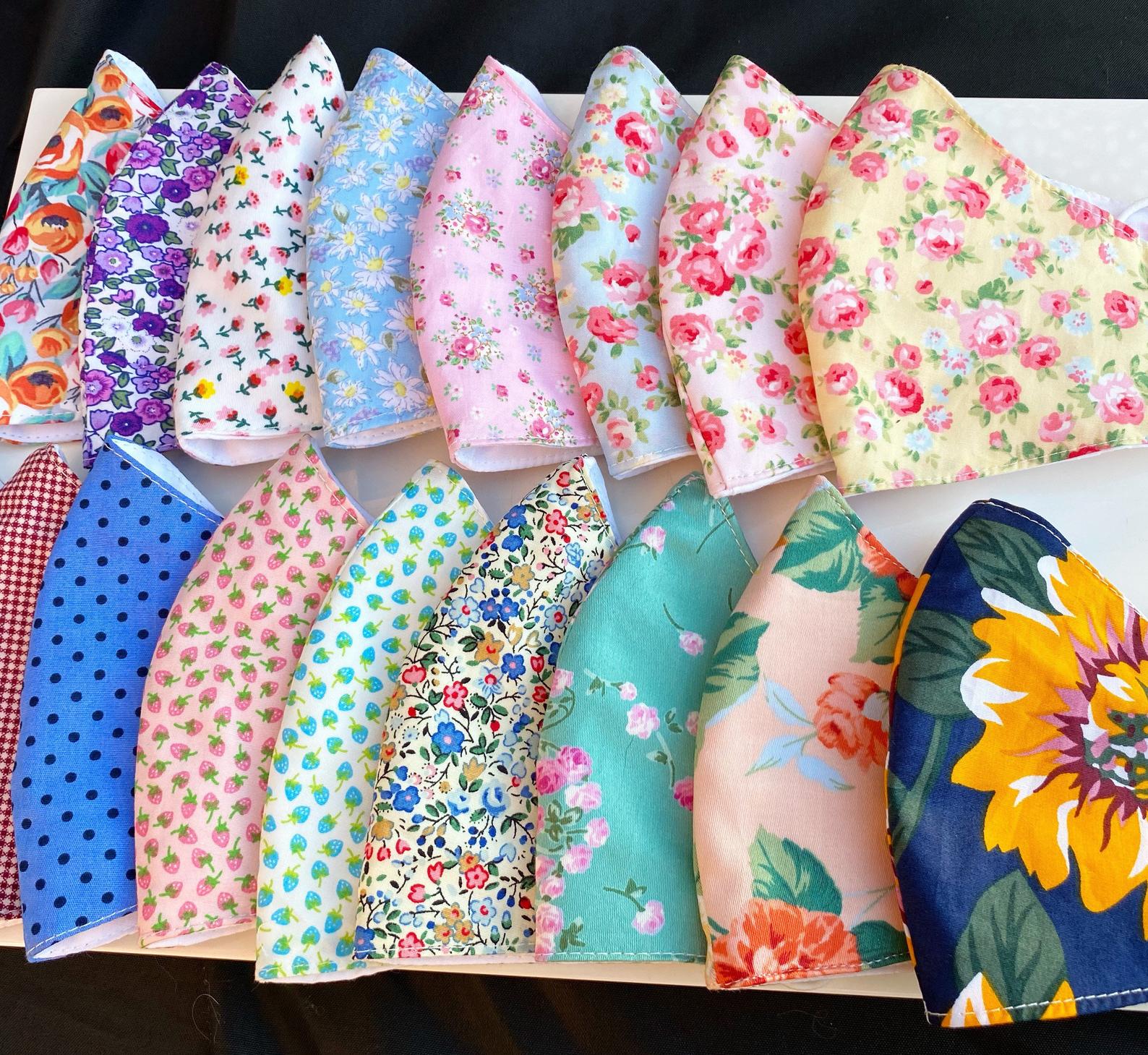 floral face masks etsy shop