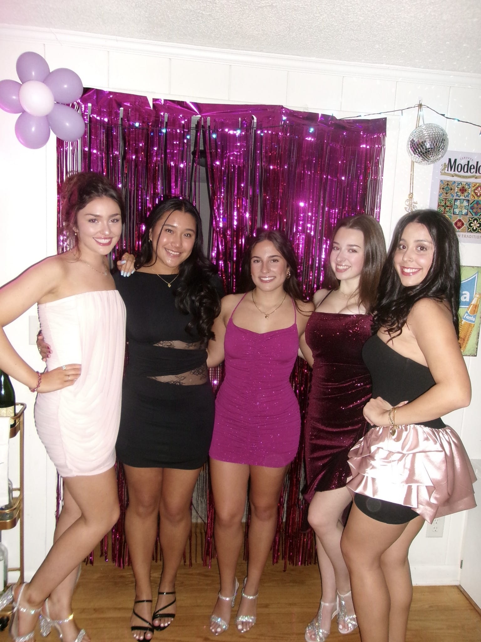 5 girls dressed up
