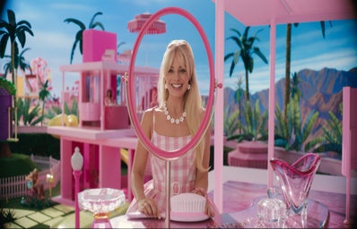 barbie house background