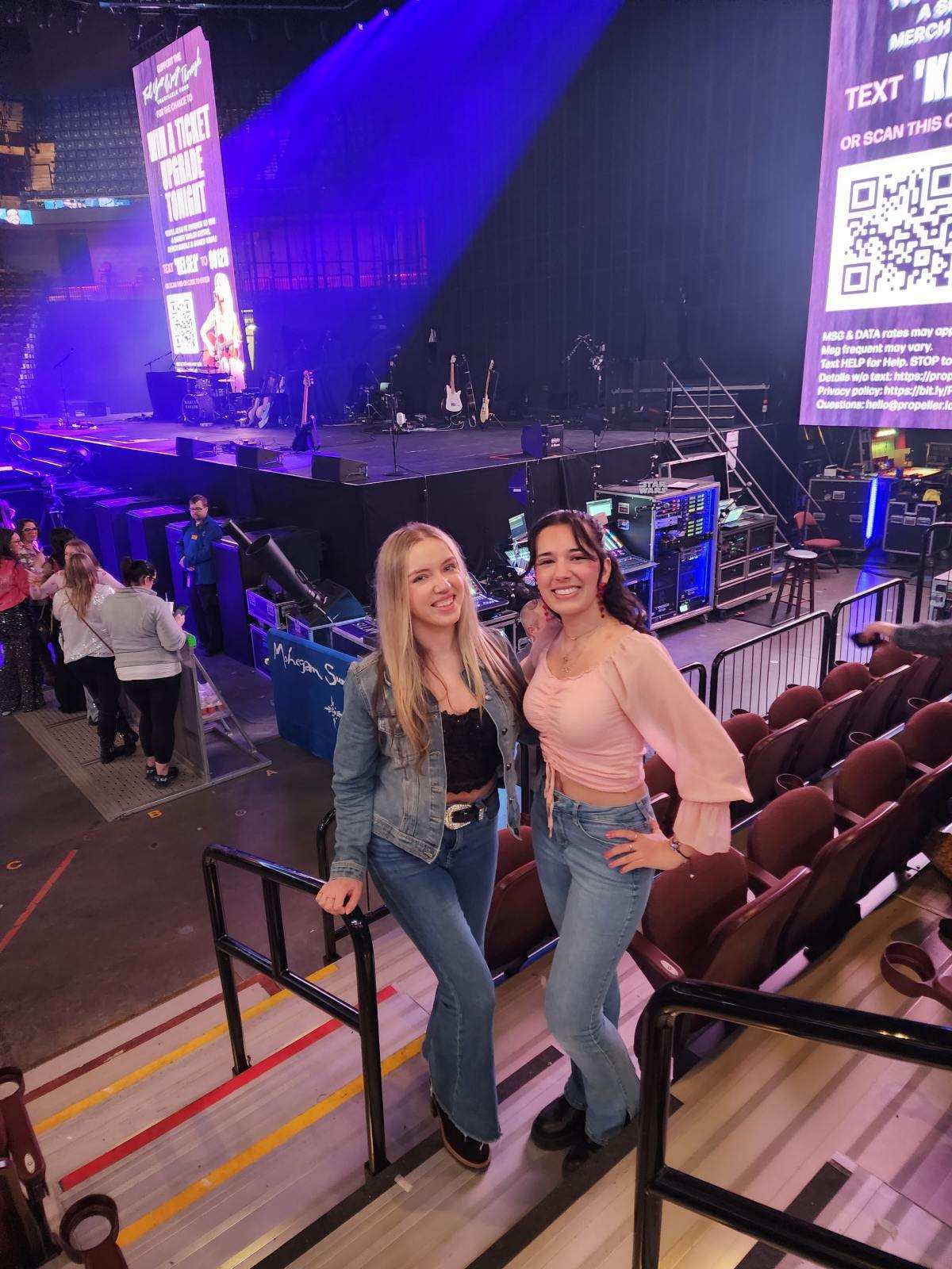 Two Her Campus UConn members at the Kelsea Ballerina concert