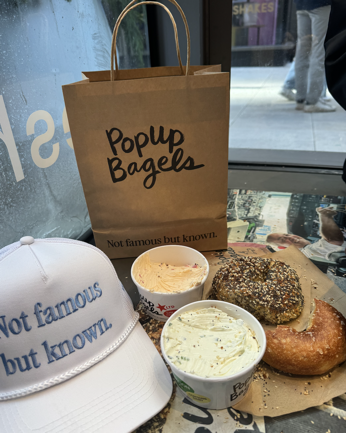 Bagels and Schmears from PopUp Bagels in Boston, MA