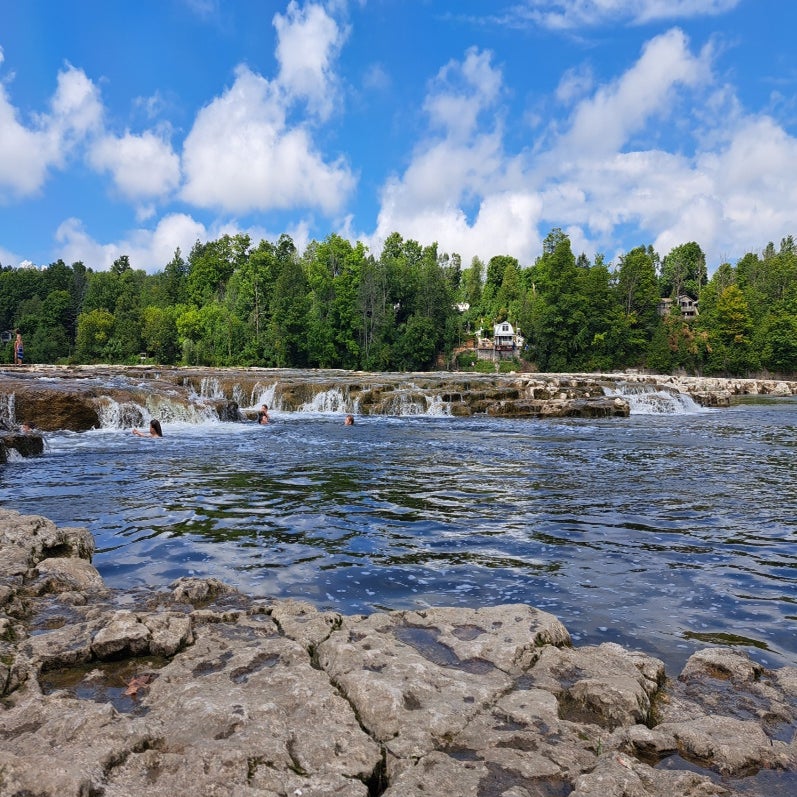 Maitland River waterfall conservation area Goderich Ontario