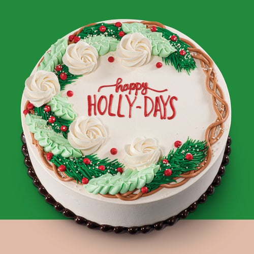 baskin-robbins happy holly-days cake