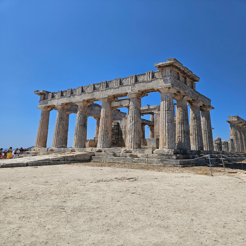 The Temple of Aphaia on the island of Aegina, Greece