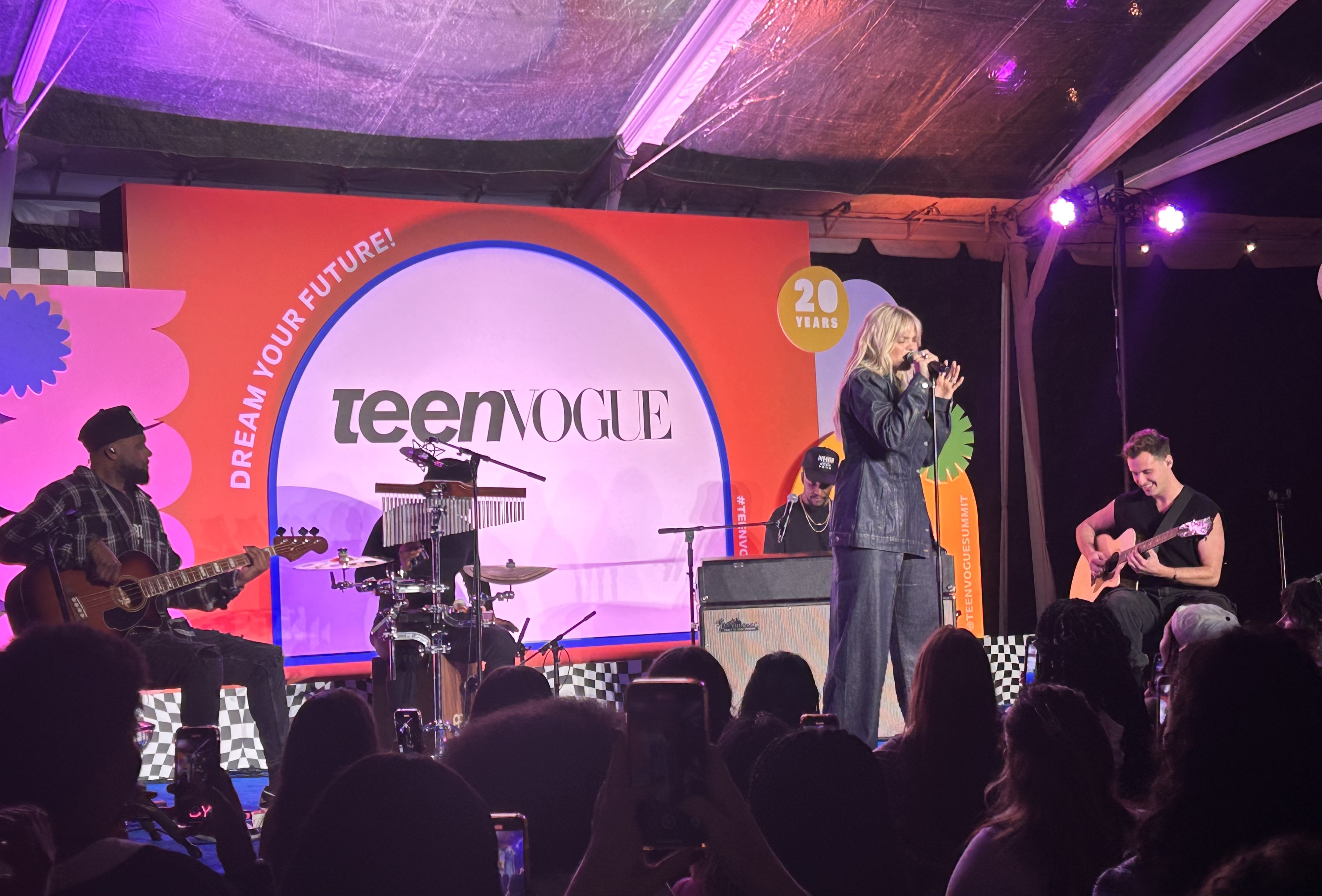 Renee Rapp performing at Teen Vogue Summit