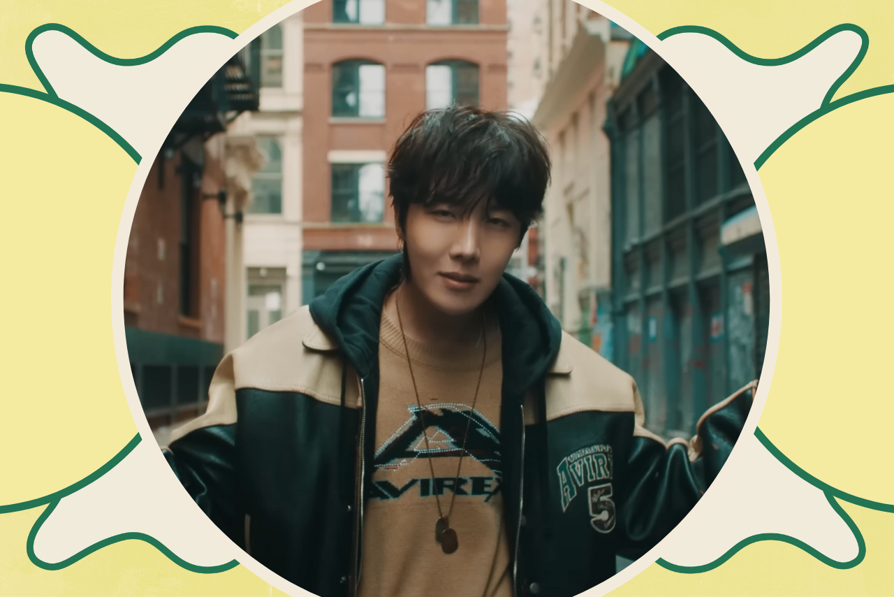 j-hope in the \"on the street\" music video