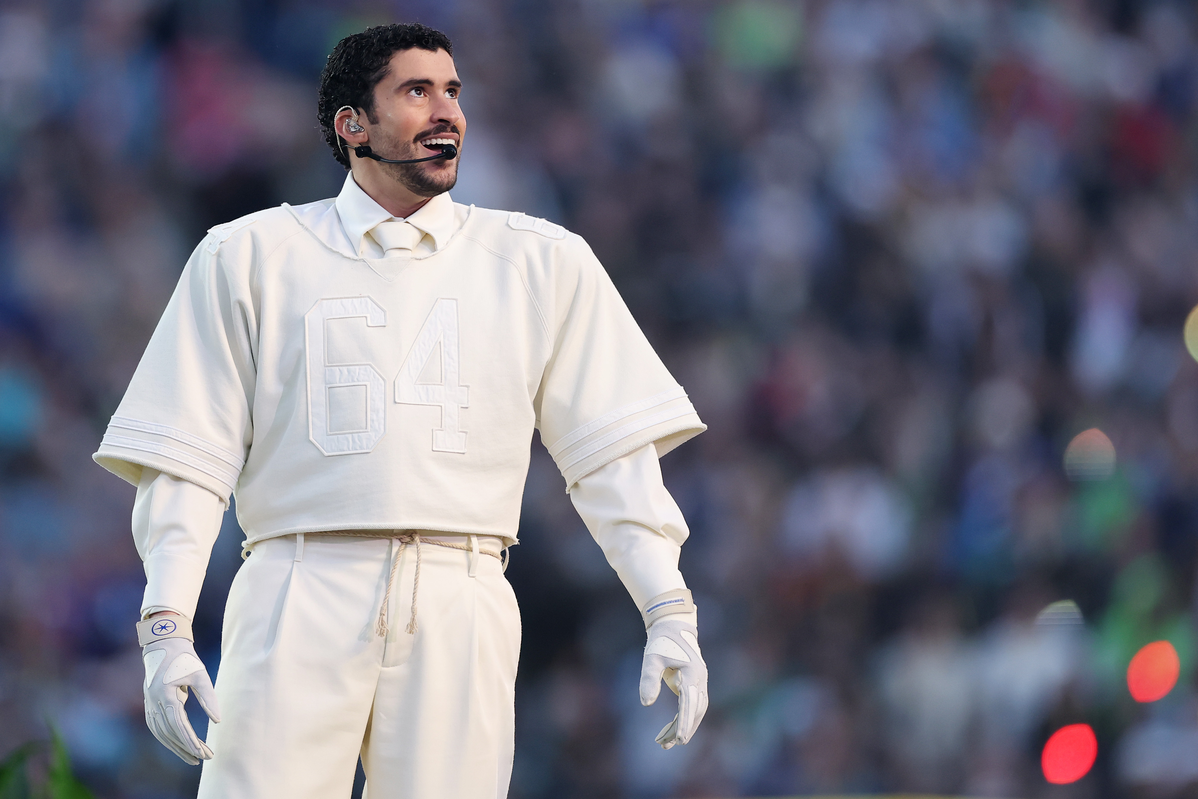 bad bunny super bowl outfit