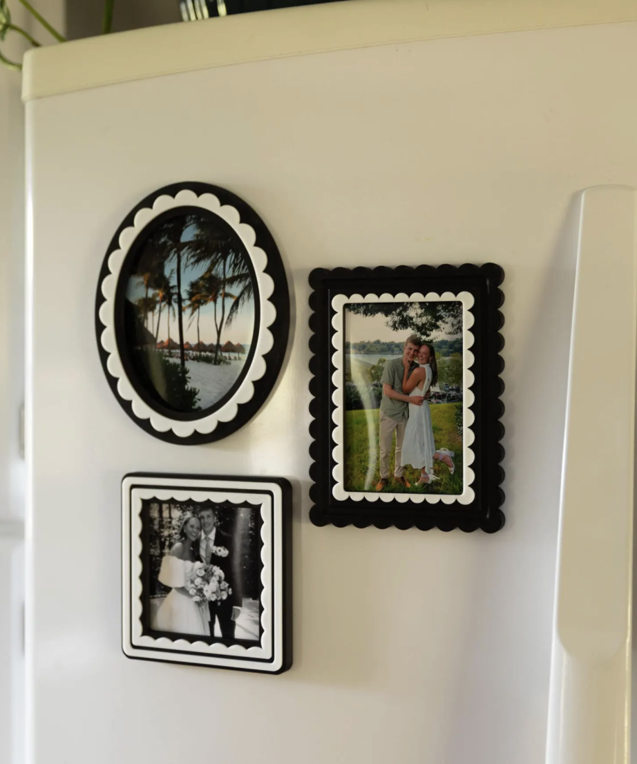RummelDesign Scalloped Magnetic Picture Frames Set of 3