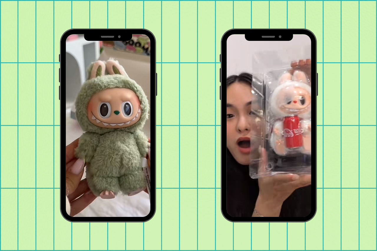 real versus fake labubu