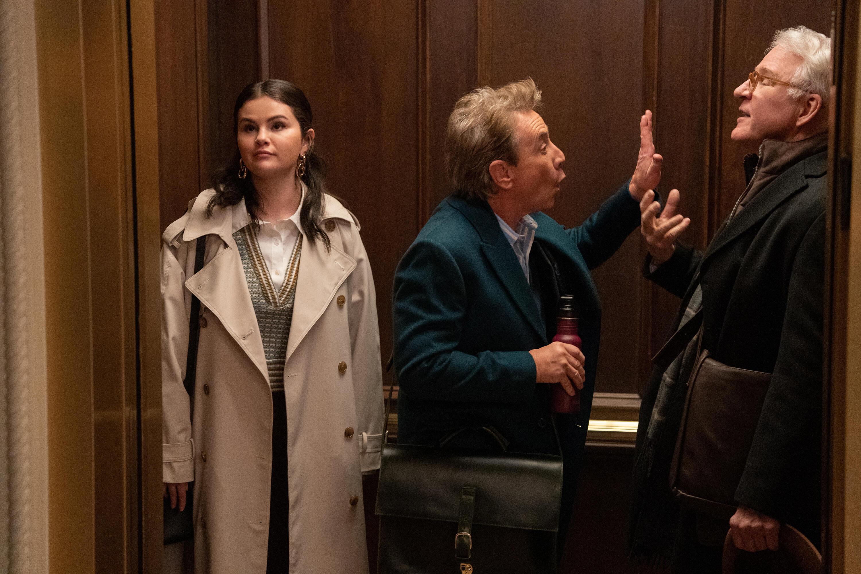 selena gomez martin short and steve martin in Only Murders in the building season 3