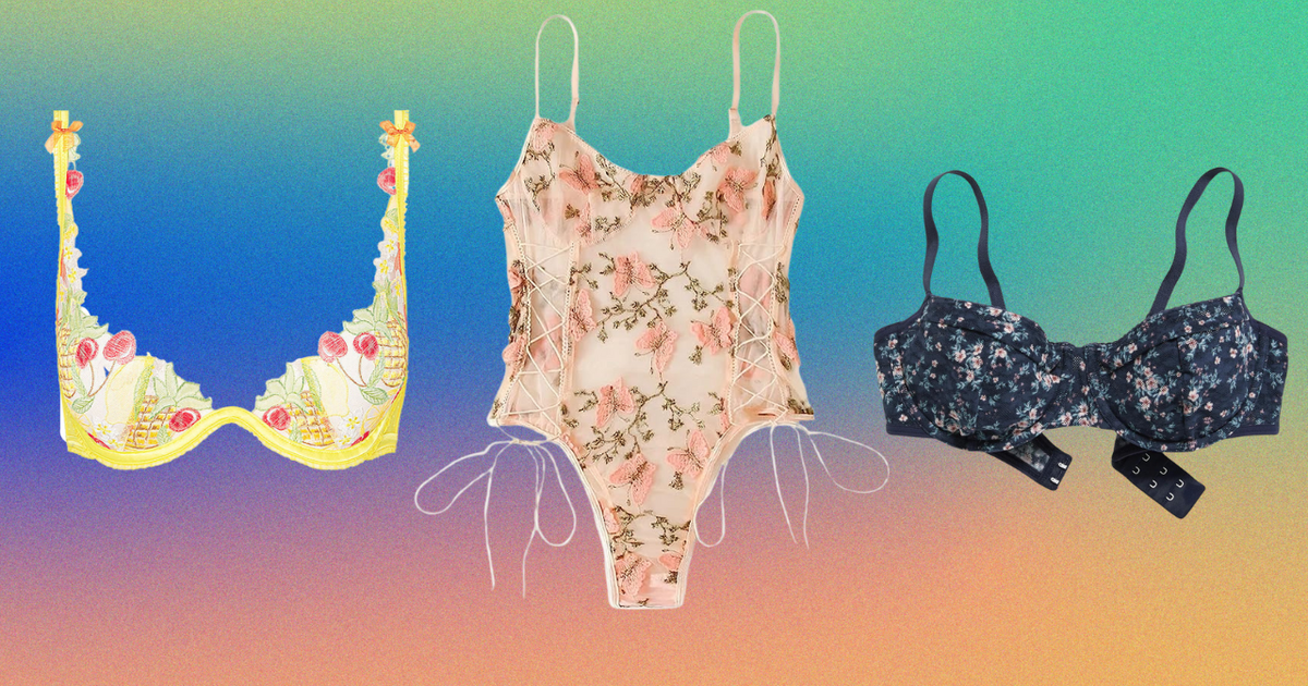 Buy Yourself Flowers (& Wear Them) With These Floral Lingerie Sets