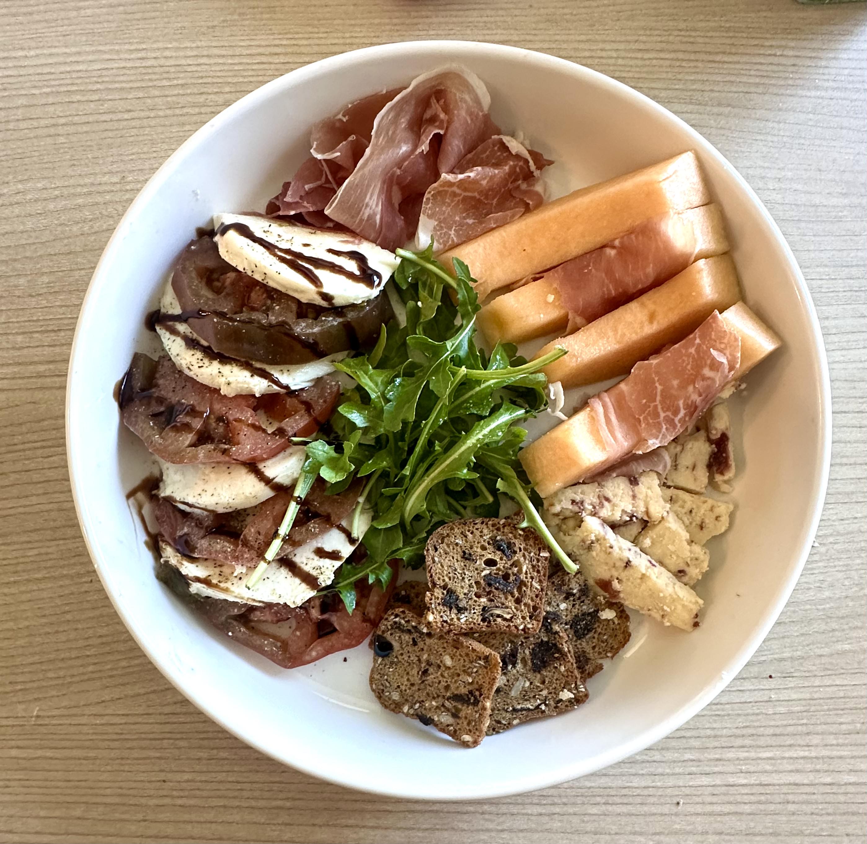 italian inspired snack plate