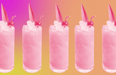 pink cocktails.