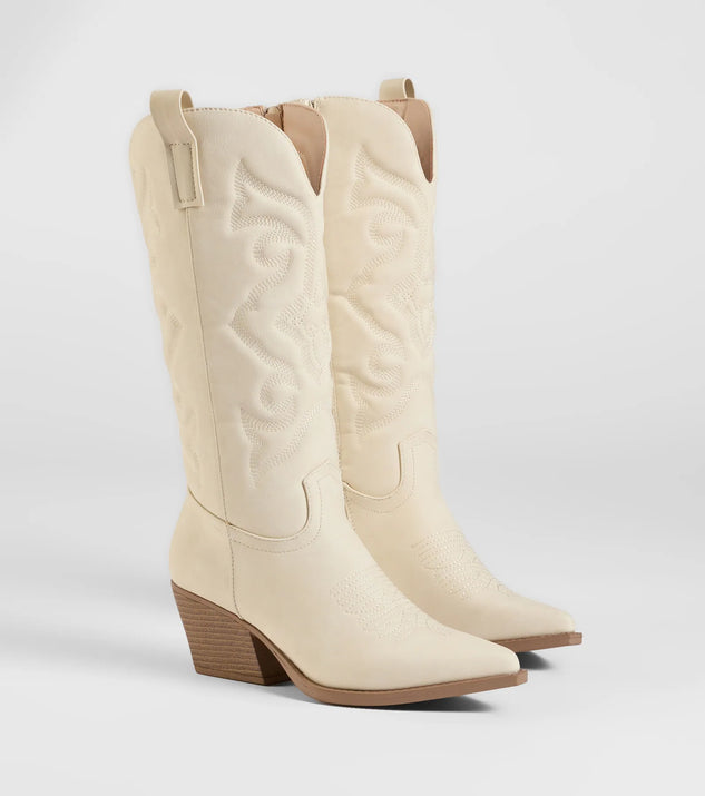 Windsor Cowboy Boots Cream
