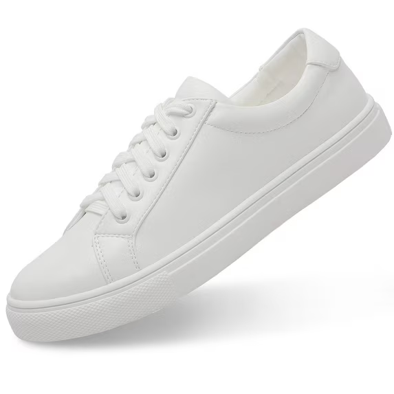 Yolanda Zula Woman Fashion Pure White Sneakers