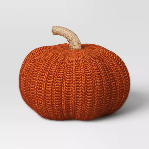knit pumpkin decor dorm