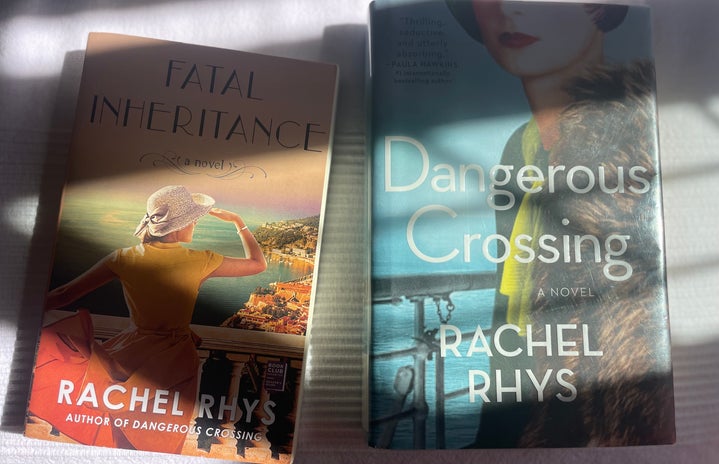 Book covers for Fatal Inheritance and Dangerous Crossing