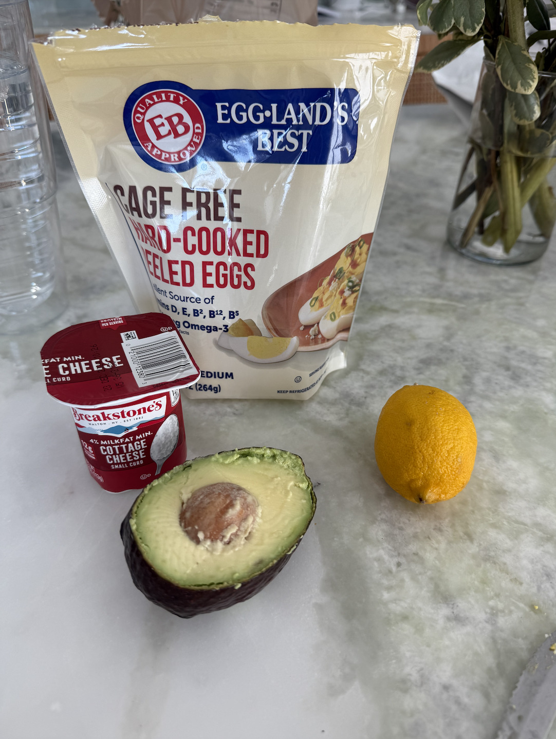 ingredients egg mash toast