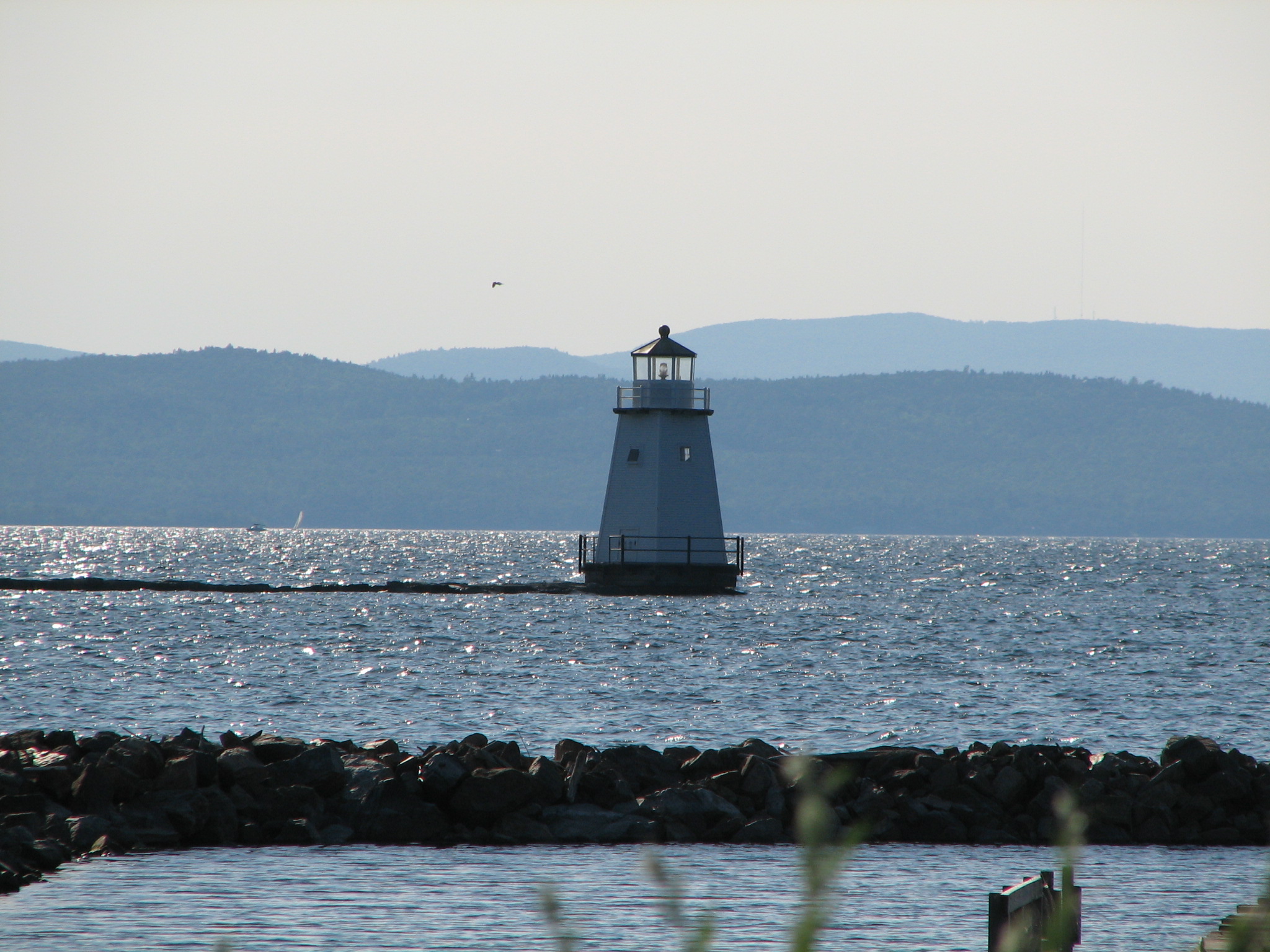 lighthouse on lake